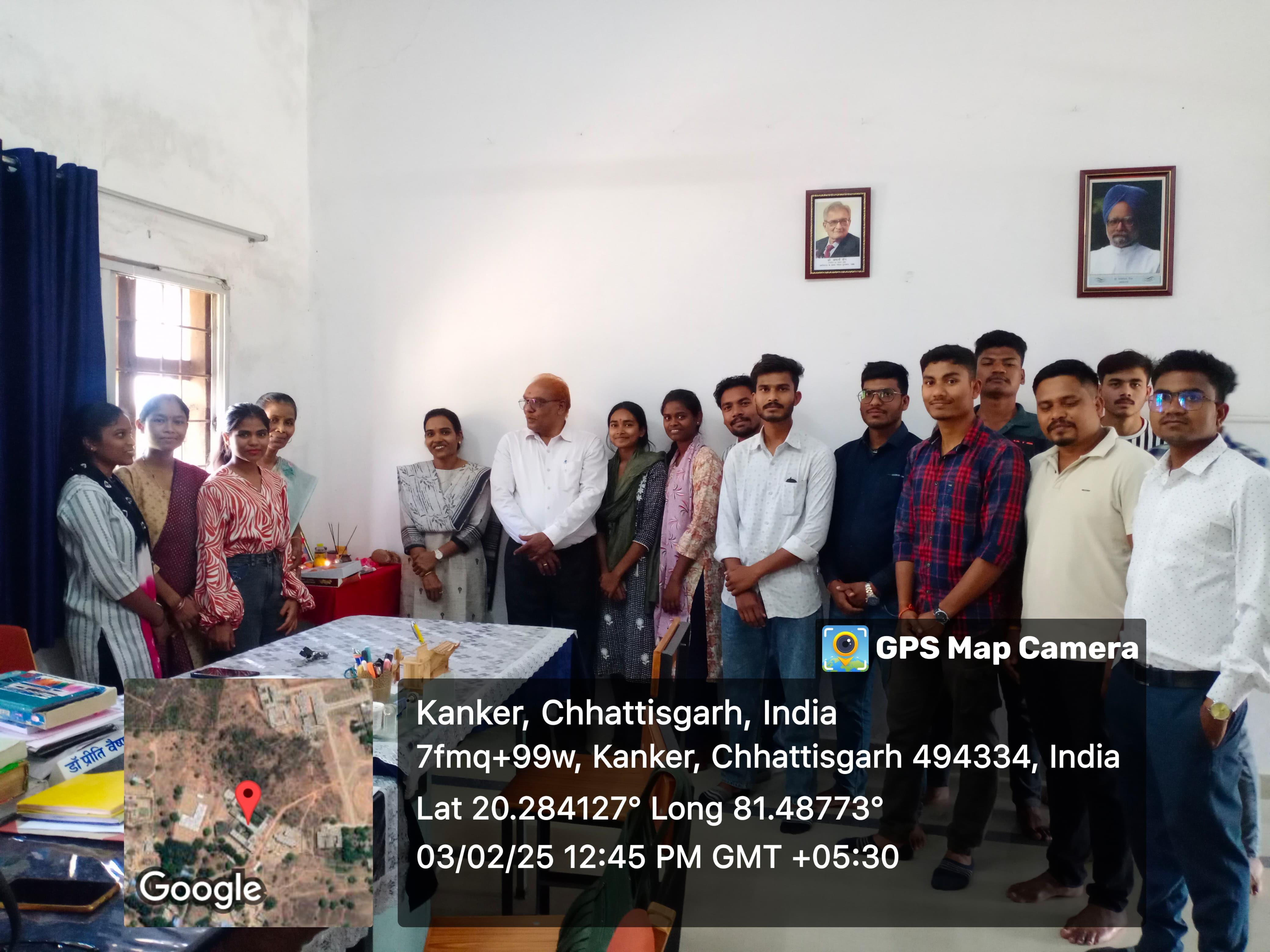 BhanuPratap Deo Govt. Post Graduate College Kanker (C.G.)-Basant Panchami Celebration